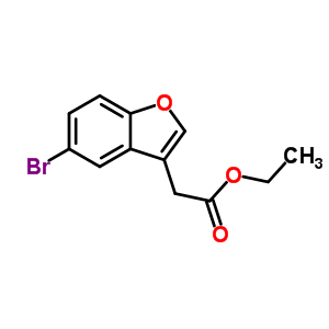 5-Bromo-3-benzofuranacetic acid ethyl ester Structure,200204-85-9Structure