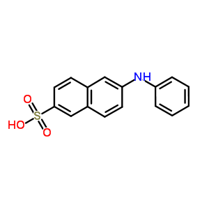 2-苯胺萘-6-磺酸结构式_20096-53-1结构式