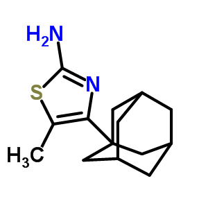 4-金刚烷-1-基-5-甲基噻唑-2-胺结构式_201992-89-4结构式