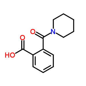 2-(1-哌啶基羰基)苯甲酸结构式_20320-44-9结构式