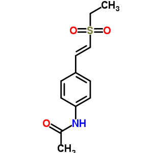 n-[4-[2-(乙基磺酰基)乙烯]苯基]-乙酰胺结构式_20322-52-5结构式
