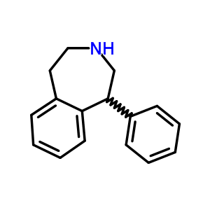 1-苯基-2,3,4,5-四氢-1H-苯并氮杂卓结构式_20390-68-5结构式