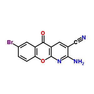 2-Amino-7-bromo-5-oxo-5H-[1]benzopyrano[2,3-b]pyridine-3-carbonitrile Structure,206658-80-2Structure
