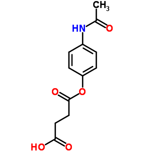 4-(4-乙酰氨基苯氧基)-4-氧代-丁酸结构式_20675-25-6结构式