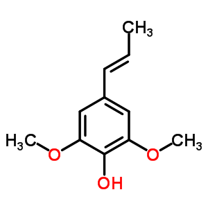 2,6-二甲氧基-4-(1e)-1-丙烯基苯酚结构式_20675-95-0结构式