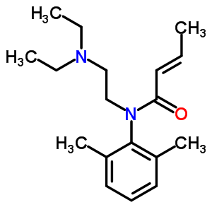 N-[2-(二乙基氨基)乙基]-n-(2,6-二甲基苯基)-2-丁酰胺结构式_20682-53-5结构式