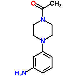 1-[4-(3-氨基苯基)-1-哌嗪]乙酮结构式_206879-65-4结构式