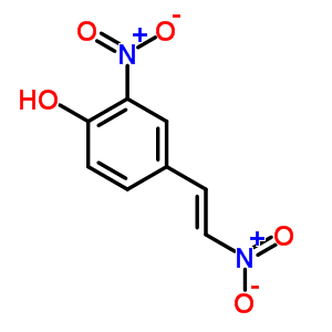 2-硝基-4-(2-硝基乙烯)-苯酚结构式_2084-92-6结构式
