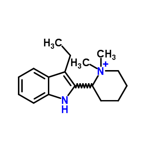 2-(1,1-Dimethyl-3,4,5,6-tetrahydro-2h-pyridin-2-yl)-3-ethyl-1h-indole Structure,20876-68-0Structure