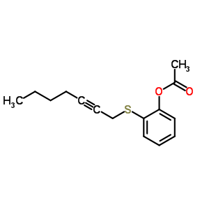 2-(2-Heptynylthio)-phenol acetate Structure,209125-28-0Structure