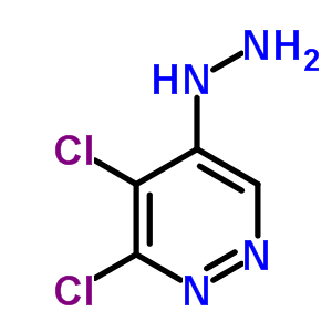 3,4-二氯-5-肼基-吡嗪结构式_2096-33-5结构式