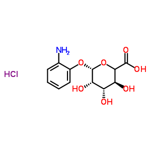 2-氨基苯基beta-D-葡糖苷酸盐酸盐结构式_210049-17-5结构式