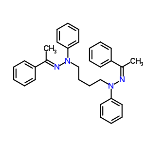 N,N-二苯基-N,N-双(1-苯基亚乙基氨基)丁烷-1,4-二胺结构式_21219-01-2结构式