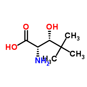 (2S,3R)-2-氨基-3-羟基-4,4-二甲基戊酸结构式_212757-13-6结构式