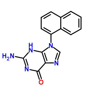 2-氨基-9-萘-1-基-3H-嘌呤-6-酮结构式_21318-84-3结构式