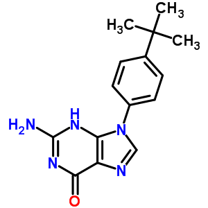 2-氨基-9-(4-叔丁基苯基)-3H-嘌呤-6-酮结构式_21318-91-2结构式
