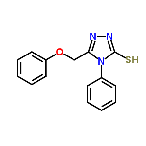 5-(Phenoxymethyl)-4-phenyl-4H-1,2,4-triazole-3-thiol Structure,21358-13-4Structure