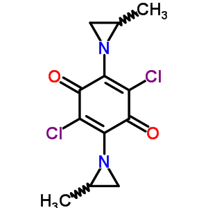 2,5-Dichloro-3,6-bis(2-methylaziridin-1-yl)cyclohexa-2,5-diene-1,4-dione Structure,21384-07-6Structure