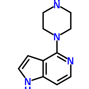 4-(1-哌嗪)-1H-吡咯并[3,2-c]吡啶结构式_214045-67-7结构式