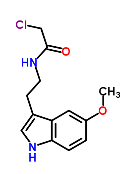 2-氯-n-[2-(5-甲氧基-1H-吲哚-3-基)乙基]乙酰胺结构式_21424-91-9结构式