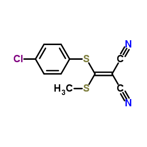 2-[(4-氯苯基硫代)(甲基硫代)亚甲基]-丙二腈结构式_214330-88-8结构式