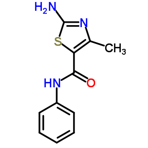 2-氨基-4-甲基-噻唑-5-甲酰苯胺结构式_21452-14-2结构式