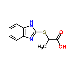 2-(1H-benzimidazol-2-ylthio)propanoic acid Structure,21547-70-6Structure