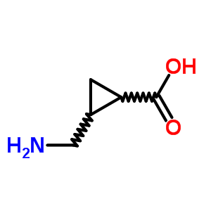 2-氨基甲基环丙烷羧酸结构式_215597-45-8结构式