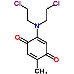 2,5-Cyclohexadiene-1,4-dione, 2-[bis (2-chloroethyl)amino]-5-methyl- Structure,2158-70-5Structure