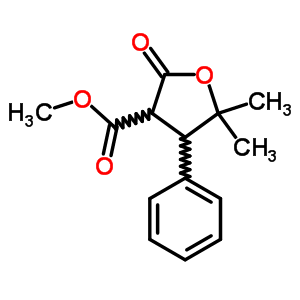 四氢-5,5-二甲基-2-氧代-4-苯基-3-呋喃羧酸甲酯结构式_21864-05-1结构式