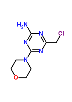 4-(Chloromethyl)-6-morpholin-4-yl-1,3,5-triazin-2-amine Structure,21868-41-7Structure