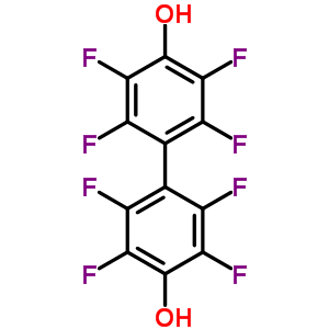 八氟-4,4-联苯酚结构式_2200-70-6结构式