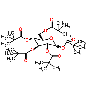 1,2,3,4,6-五-O-特戊酰-D-manno吡喃并se结构式_220017-47-0结构式