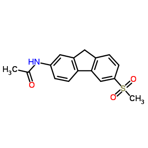 n-[6-(甲基磺酰基)-9h-芴-2-基]-乙酰胺结构式_22010-74-8结构式
