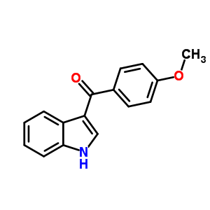 3-(p-甲氧基苯甲酰基)吲哚结构式_22051-15-6结构式