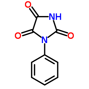 1-苯基咪唑啉-2,4,5-三酮结构式_2211-33-8结构式