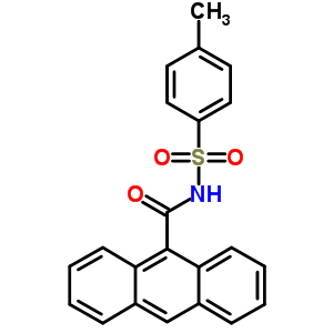 n-[(4-甲基苯基)磺酰基]-9-蒽羧酰胺结构式_22187-53-7结构式