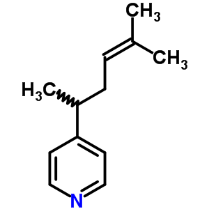 4-(1,4-二甲基-3-戊烯-1-基)-吡啶结构式_22253-28-7结构式