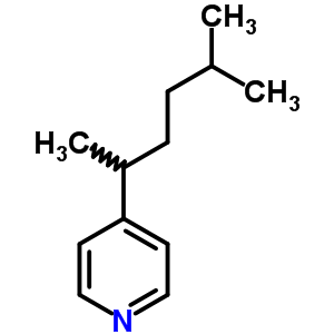 4-(1,4-二甲基戊基)-吡啶结构式_22253-33-4结构式