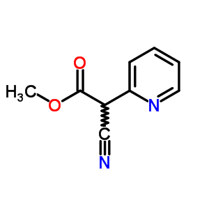 a-氰基-2-吡啶乙酸甲酯结构式_22353-56-6结构式