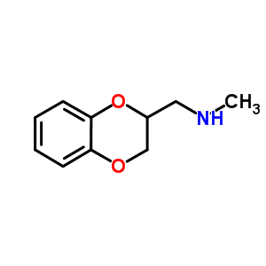 (2,3-二氢-苯并[1,4]二噁英-2-甲基)-甲基- 胺结构式_2242-31-1结构式