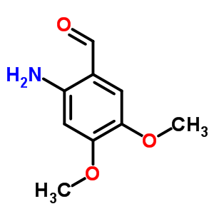 2-氨基-4,5-二甲基氧基苯甲醛结构式_22608-87-3结构式