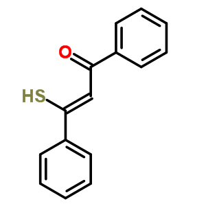 3-疏基-1,3-二苯基-2-丙烯-1-酮结构式_2276-40-6结构式