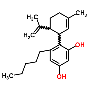 异常大麻二酚结构式_22972-55-0结构式