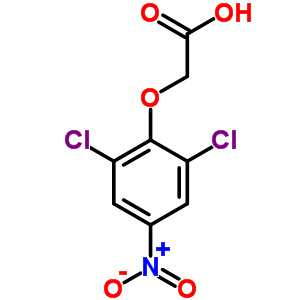 2-(2,6-二氯-4-硝基苯氧基)-乙酸结构式_2300-67-6结构式
