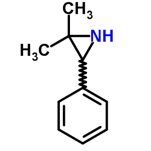 2,2-二甲基-3-苯基-氮丙啶结构式_23040-89-3结构式