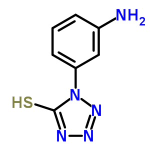 1-(3-氨基苯基)-5-疏基四唑结构式_23249-96-9结构式