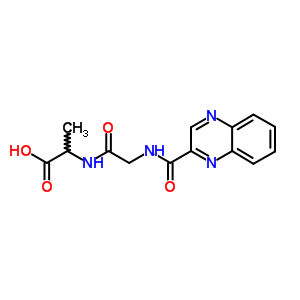 N-(2-喹噁啉yl羰基)甘氨酰基-丙氨酸结构式_23518-56-1结构式
