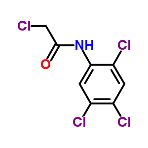 2-氯-n-(2,4,5-三氯苯基)乙酰胺结构式_23595-42-8结构式