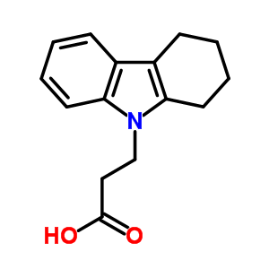 3-(1,2,3,4-四氢-9H-咔唑-9-基)丙酸结构式_23690-80-4结构式
